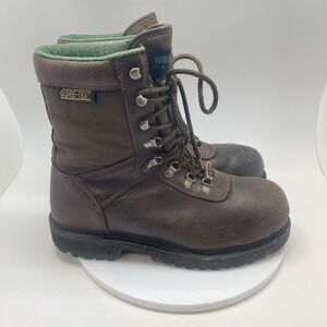 Wolverine Boots Mens 9.5 Wide 03850 GTX Sport‎ Hunt Work Brown Steel Toe Shoes